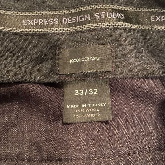 Express Design Studio Wool Slacks Size 33/32 - Picture 4 of 8